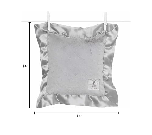 Image of Little Giraffe Luxe Pillow, 14 inch x 14 inch, Silver