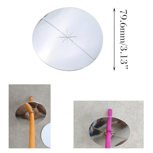 DGZZI 50PCS Ear Candle Flame Retardant Sheet Gasket Protection Plate Paper Candlestick Trays Home Decor Product Insulation Shims - Thumbnail 2