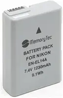 Bateria EN-EL14 MemoryTec Compatível com Nikon D3100 D3200 D3300 D3500 D5100 D5200 D5300 D5500 D5600 Coolpix P7000 P7100 e Mais