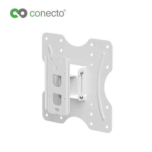 conecto TV Wall Mount Tilting and Pivoting Universal Bracket Max. VESA 200 x 200 mm for 23-42 Inch Flat & Curved Heel Monitor up to 30 kg White - Image 4