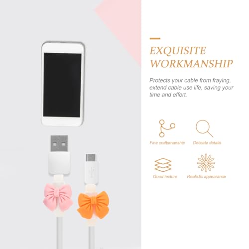 Protector de cable de datos USB PartyKindom fundas para cables de teléfono 7