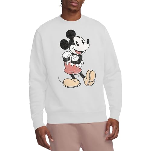 Sweat Mickey Mouse vintage blanc pour revivre la magie d'enfance