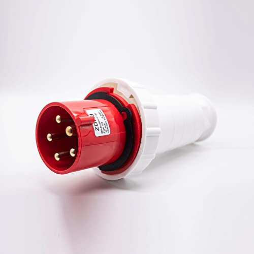 Conector industrial IEC60309 IP67 estanco para máxima protección a 63A 4