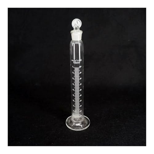 Éprouvette graduée de laboratoire en verre de 100 ml avec bouchon