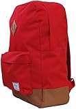 Mochila casual, Poliester, Unissex, Vermelho