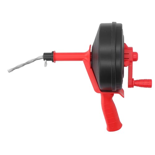 65 Manganese Steel Spring Drain Auger, Hair Clog Remover, 25ft Plumbing Snake with Drill Adapter, Manual Or Powered, for Kitchen Bathroom Shower Bathtub, Suitable for 1/2-3 Inch