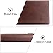 FINISPERSOO Retro Pu Leather Messenger Bag for Men, Portable A4 Document Organizer, Business Travel Briefcase, Fashion Portfolio Laptop Storage Bag in Coffee