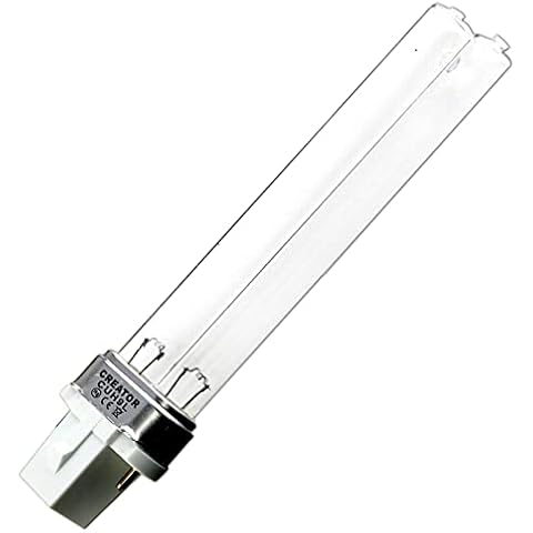 Coospider 9W UV Replacement Bulb for Jup01 UV-C Light G23 Base Bi-pin Length 5.3“ (16cm) Cover