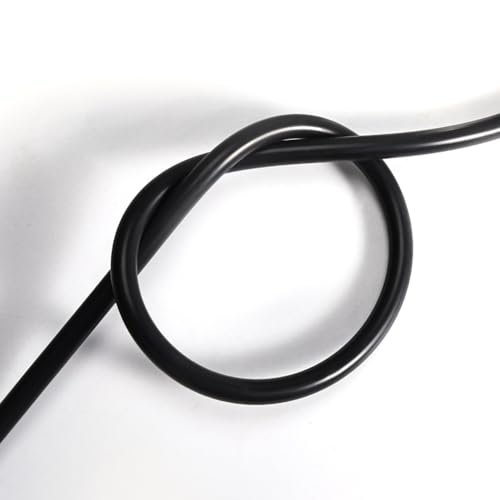 3 Meter Unterdruckschlauch Kfz(Innendurchmesser 4mm, Außendurchmesser 8mm), Vakuum Silikonschlauch Auto, Kühlmittel Schlauch für Auto Motor Verwendung und Turbosysteme, Schwarz