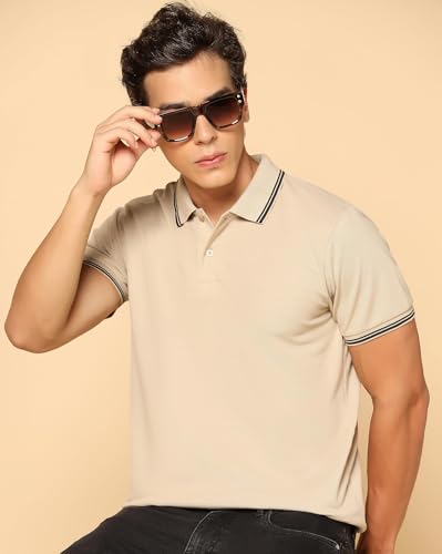 Image of INKKR Men's Soild Collar Neck Half Sleeve Polo T-Shirt Combo
