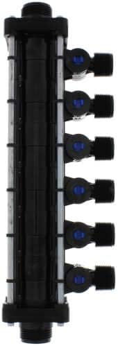 1/2", 6 Port Zero Lead PollyAlloy PEX Crimp MINIBLOC