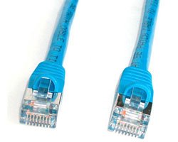 212 Main 7 ft Blue Shielded- Snagless- Category 5e- 350 MHz- STP Patch Cable