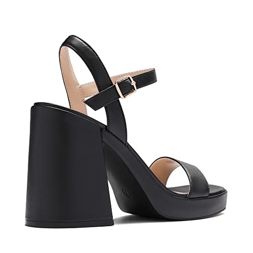 Image of DREAM PAIRS Heels for Women Block Chunky Platform Sandal