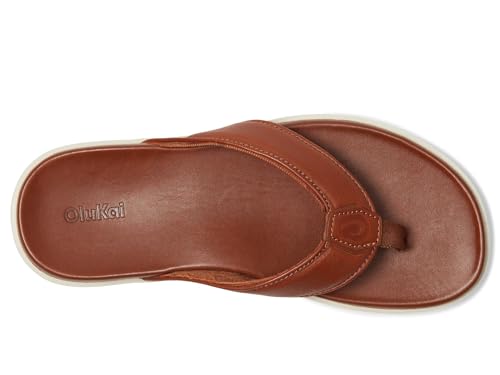 Image of OluKai Olali Men's Leather Sandals, Versatile & Comfortable Flip Flops, Soft & Durable Material, Arch Support & All-Day Wear