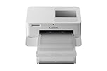 Canon Selphy CP1500 Impresora fotográfica móvil (USB-C, WLAN, inalámbrica, sublimación térmica, 300 x 300 PPP, Ranura para Tarjeta de Memoria de Impresora, aplicación Selphy Photo Layout) Blanca