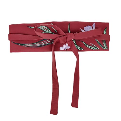 Vintage Waistband For Women Elegant Chinese Belt With Embroidery For Clothing Mamianqun
