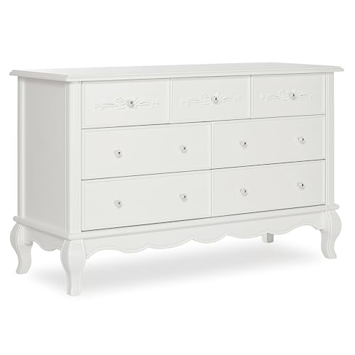 Evolur Aurora Dresser for Bedroom, Baby Dresser Organizer with 7 Spacious Drawers, Nursery Dresser...