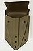 USGI Entrenching Tool Cover - Brown, Plastic, 3 Pockets - Genuine G.I. Surplus