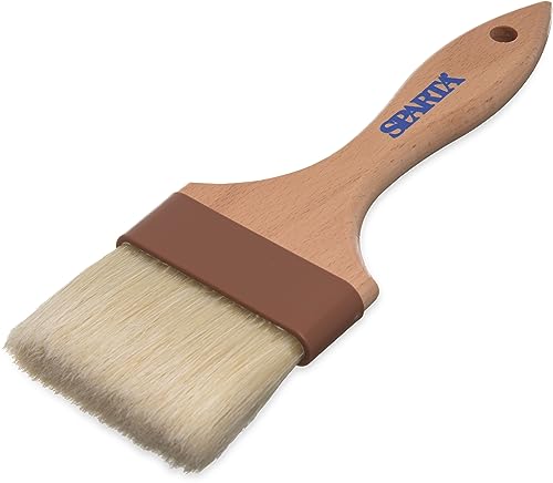 Image of SPARTA Kitchen Basting Brush - 4037500 Basting Brush for Cooking Flat Boar Bristle Brush, Hardwood Handle for Kitchens, Restaurants, Catering, High Heat Food Prep, 3in