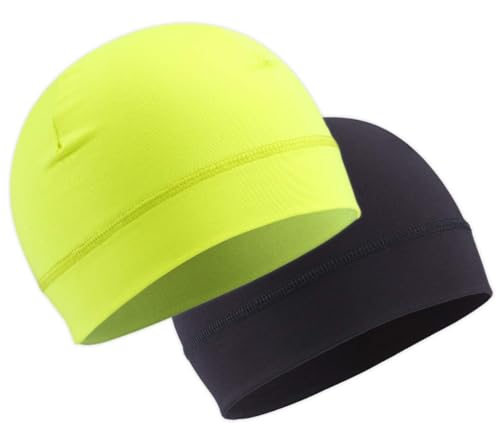 Image of OutdoorEssentials Skull Cap Helmet Liner for Men - Winter Beanie Hat for Running, Skiing, Cycling - Ultimate Thermal Retention & Performance Moisture Wicking - Fits Under Helmets