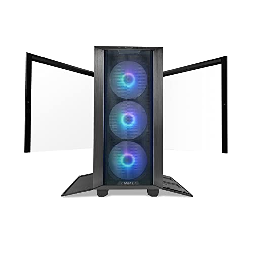 Image of Lian Li Aluminium Lancool Iii RGB Mid-Tower Computer Casei Gaming Pc Cabinet- Black|Supports-Eatx /ATX /Micro-ATX /Mini-Itx|Pre-Installed 3X140Mm Argb Front Fans&1X140Mm Pwm Rear Fan-G99.Lan3Rx.in