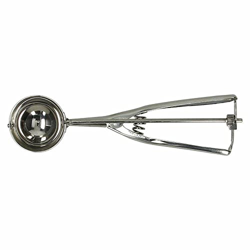 Kasahome Portionierer Eis mit Feder Löffel aus Edelstahl mit Griff für Süßigkeiten Melone Fleischbällchen Haus Küche 21 cm Cover