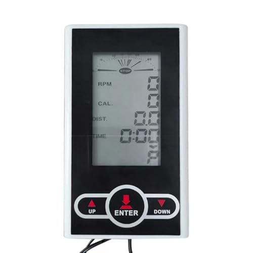 Velocímetro de ciclismo analógico, velocímetro de entrenamiento elíptico con pantalla LCD, medición de velocidad y calorías, accesorios de gimnasio para entrenamiento de fuerza
