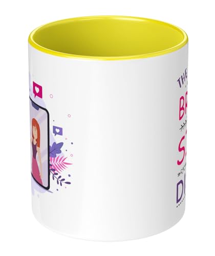 Image of Raksha Bandhan Gifts Printed Mug with Keychain Best Rakhi Combo Gift for Brother & Sister Rakshabandhan Return Gifts for Sister White 350ml Coffee Mug(Pack of 5)(Combo Set)(RMCKRCG306)