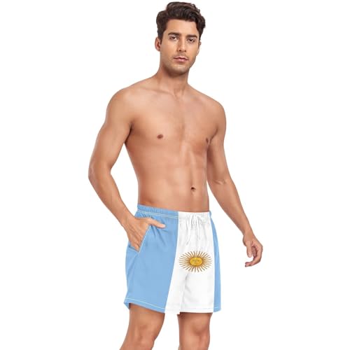 DOMIKING Mens' Swim Trunks Quick Dry Swim Shorts with Phone Pocket for Beach Gym4