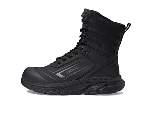 Avenger Work Boots K4 8" Boot - Boots for Men - Waterproof Full-Grain Leather Upper - Ankle Length Black 12 EE - Wide3
