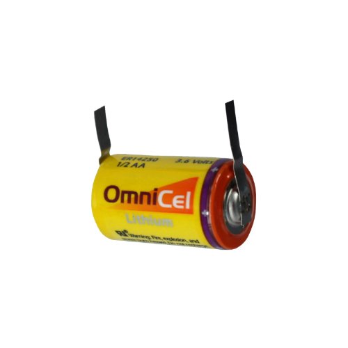 OmniCel ER14250 3.6V 1/2AA Lithium Standard Battery with Tabs