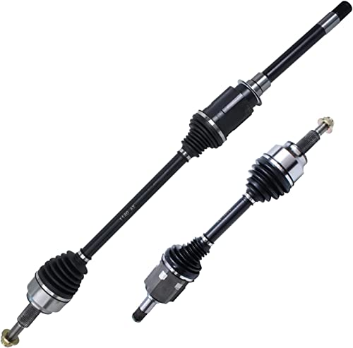 Detroit Axle - AWD Front CV Axles for 11-21 Jeep Grand Cherokee 11-25 Dodge Durango 2 CV Axles Assembly 2012 2013 2014 2015 2016 2017 2018 2019 2020 Replacement