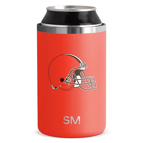 Simple Modern Officially Licensed NFL Cleveland Browns Gifts for Men, Women, Dads, Fathers Day | Insulated Ranger Can Cooler for Standard 12oz Cans - Beer, Seltzer, and Soda
