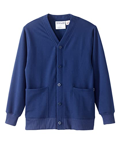 Image of Silverts Women's Adaptive Magnetic Closure Cardigan Open Front Assisted Dressing Elderly Clothing Fleece Sweater