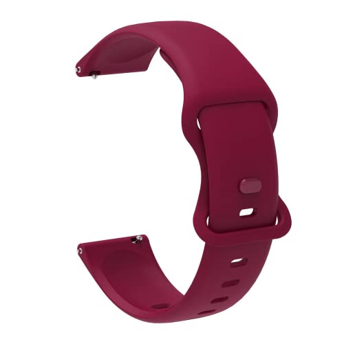 Image of 20mm Soft Silicone Nato Strap Replacement Belt Band For Fastrack Reflex Vybe Smart Watch Straps [ Not for any Other Model]