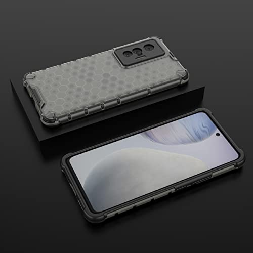 Image of Glasgow Back Case Cover Compatible with Vivo X70 (Stylish Design) - Black