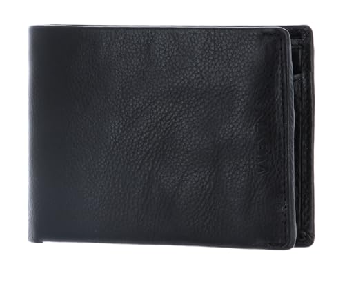 Portefeuille homme noir Valentino David grand rangement taille unique