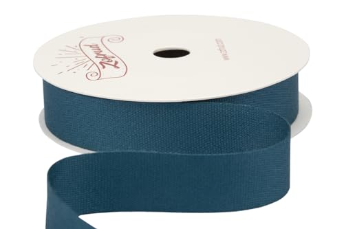 Zofrud Teal Cotton Ribbon - 16mm x 9 Meters - Ideal for Gift Wrapping Sewing, and Crafts, 16mm x 9M - Image 2