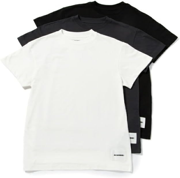 Amazon | [ジルサンダー] シャツ メンズ T-SHIRT CN SS 3 PACK 3パック