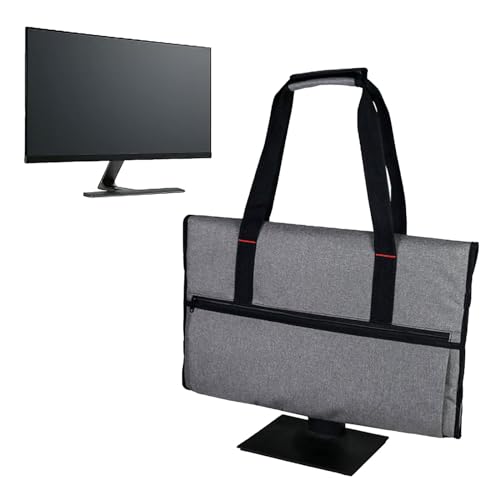Travel Carrying Bag for Apple 21.5" Imac /24’’ Imac /24’’ Monitors,Portable Desktop Computer Monitor Carrying Case with Mouse and Keyboard Compartment Pocket,Dustproof Monitor Carry Case Compatible