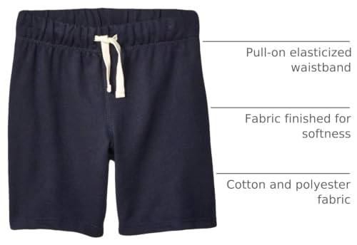The Children's Place Boys' Uniform French Terry Shorts, New Navy, XS (4) - image 4