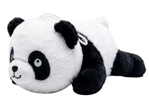 Image of Tickles Cute Sleeping Panda Soft Stuffed Plush Animal Toy for Kids Boys & Girls Birthday Gift (Size: 23 cm Color: Black & White)