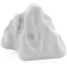 Classic Building Rock Bulk, Rockery Panel B03 Medium Symmetric 10 Piece, Compatible with Lego Parts and Pieces ColorLight Gray