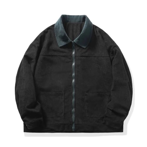 Manteaux corduroy de qualité supérieure veste rétro patchwork confortable pour hommes - 4