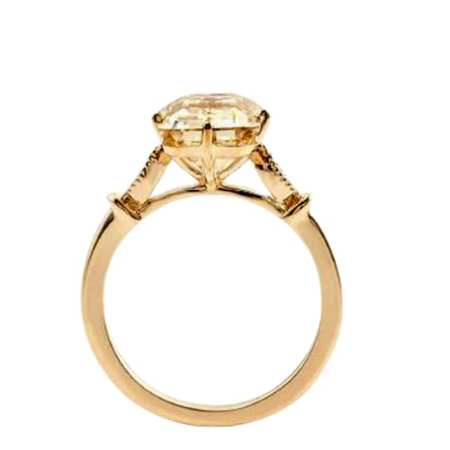 Bague de fiançailles moissanite et argent pour style quotidien