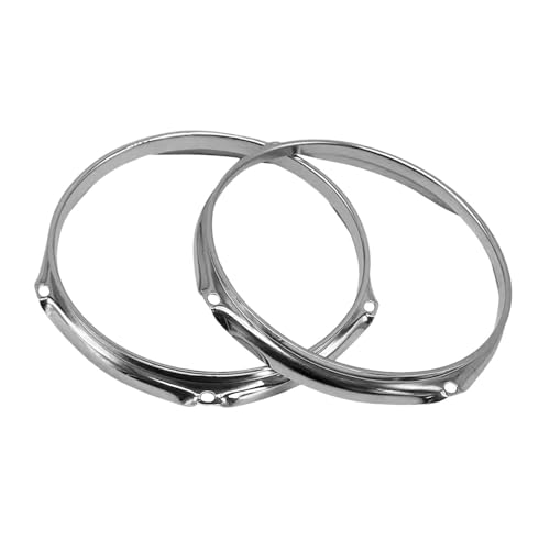 Set de 2 aros para tambor de 10 pulgadas 6 hoyos metal miniatura 7