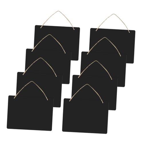 Happyyami Hanging Chalkboard Sign 8pcs Wood Message Boards for Flower Shop Office Home Decor