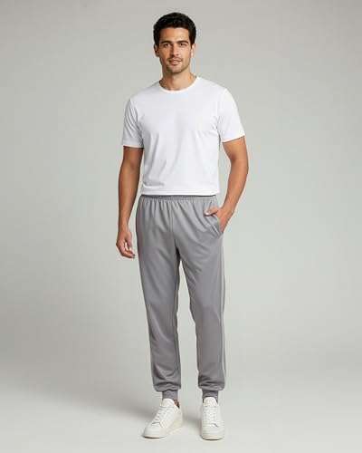 Image of Real Essentials 3 Pack: Men's Active Athletic Casual Jogger Sweatpants with Pockets