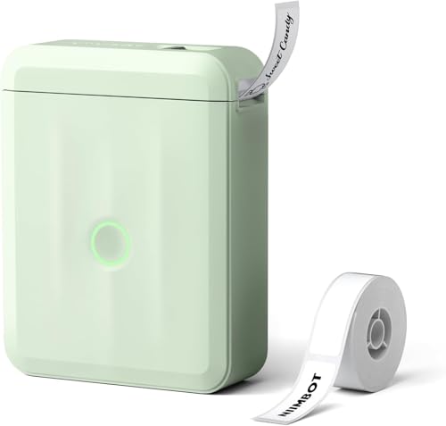 NIIMBOT D110 Mini máquina etiquetadora con Cinta, Impresora térmica portátil Bluetooth para organizar el Almacenamiento, Oficina, hogar, máquina de Etiquetas con múltiples Plantillas, Verde