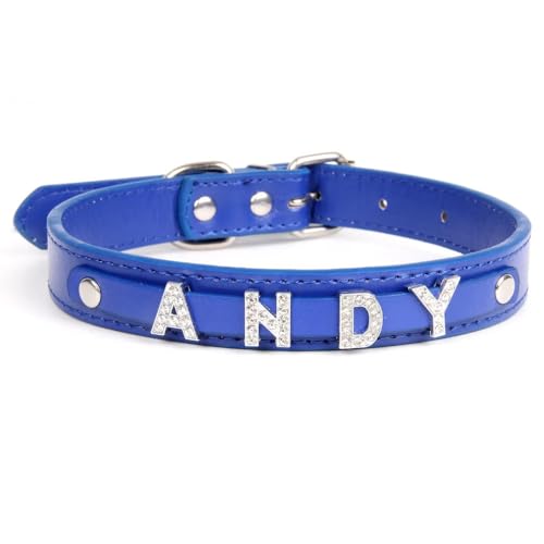 Fashionable Charm Personalized Choker Necklace, Multicolor Leather Choker For Men Women Custom Name Necklace C - Main Image